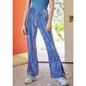 Urban Outfitters Alura Velvet Wide Leg Flare Pull On Pants Size Small Boho
